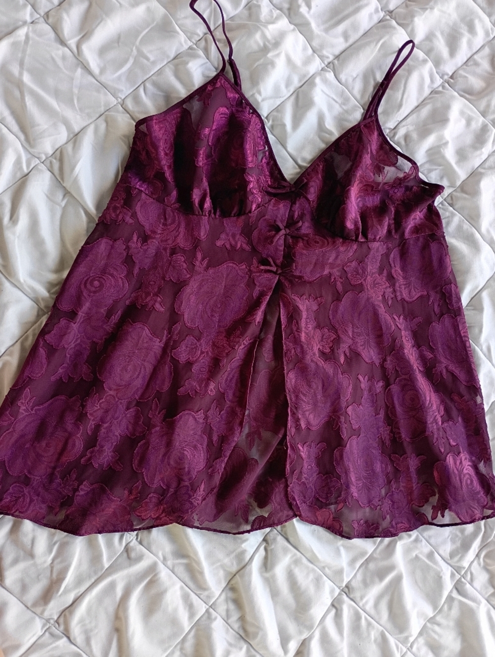 Vintage Lacey Teddie Nightie Lingerie Top